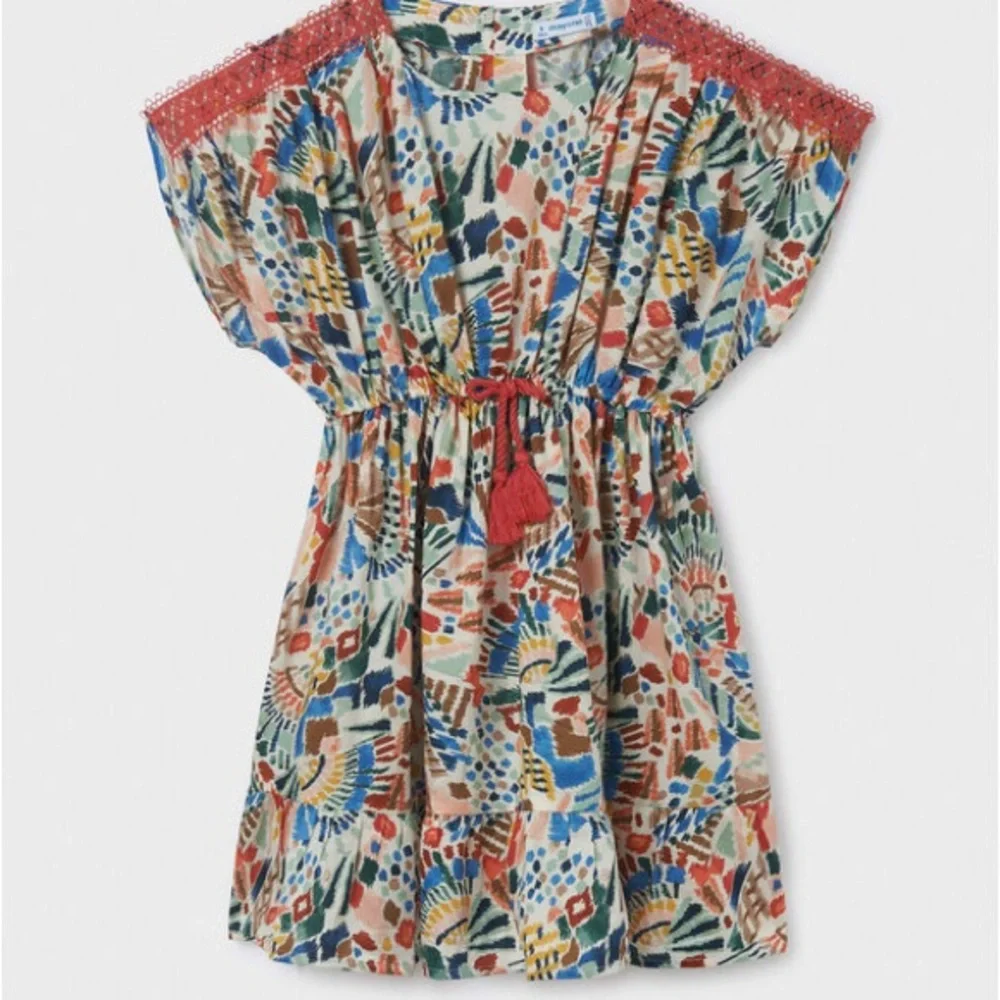Mayoral Colorful Patterned Kids Dress - Picture 2 of 3